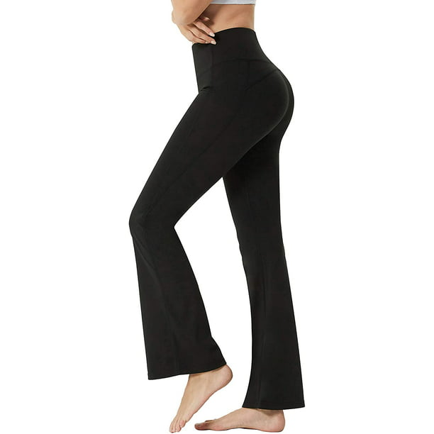 Scicent High Waist Yoga Pants with Pockets Tummy Control Leggings for Women S-XL 